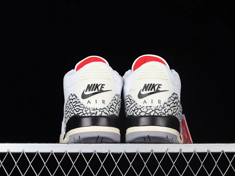 All categories Air Jordan Jordan series basketball shoes Air Jordan 3 Air Jordan 3 Retro "Fire Red" AJ3 Joe 3 new white cement DN3707-100